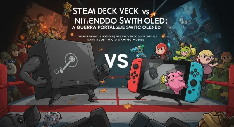 Steam Deck vs Nintendo Switch OLED: A Guerra Portátil que Redefiniu o Gaming Mobile